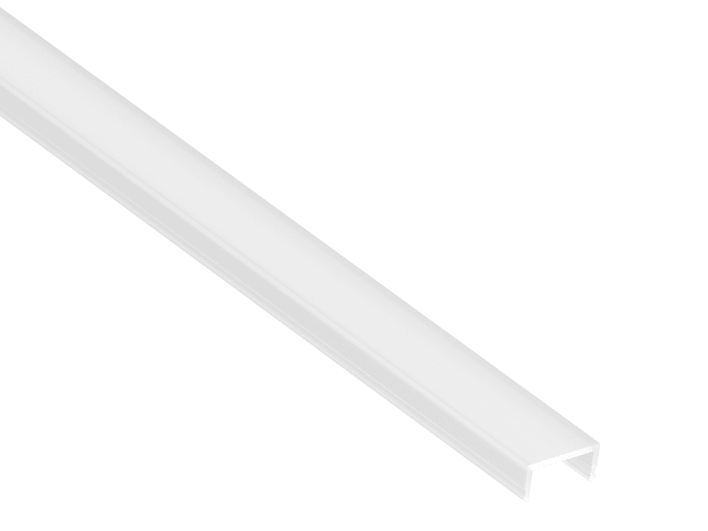 BARTHELME - BARdolino Midi flach/hoch/T Abdeckung PMMA opalweiß 12,8x6 mm 1000 mm