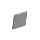 BARTHELME - BARdolino Midi Angolo Endkappenset eckig Kunststoff grau 20x20x2 mm