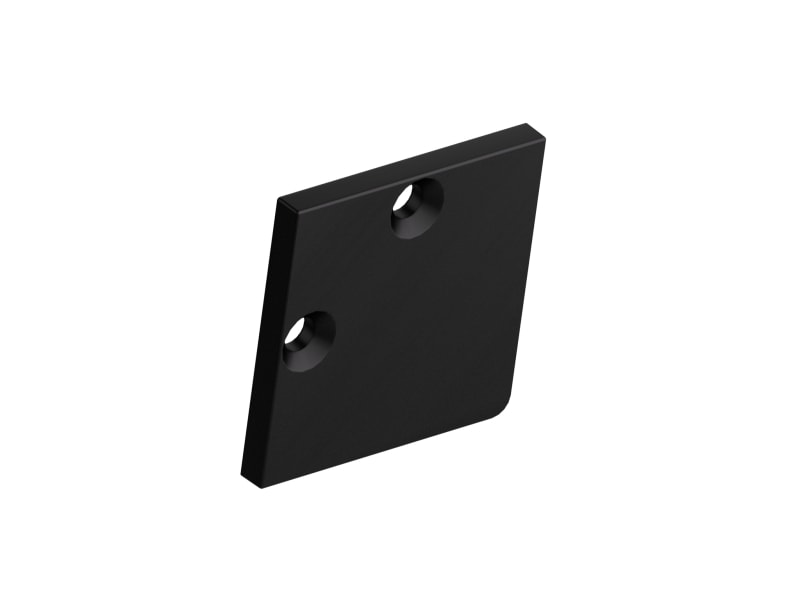BARTHELME - BARdolino Midi Angolo Endkappenset eckig Kunststoff schwarz 20x20x2 mm