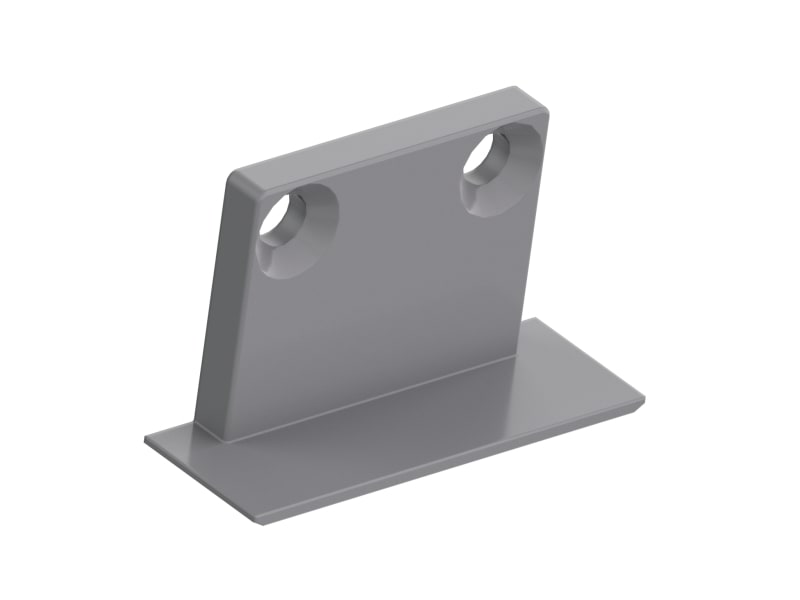 BARTHELME - BARdolino Midi T Endkappenset Kunststoff grau: 20x12x7 mm