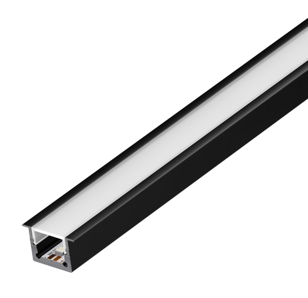 BARTHELME - BARdolino Midi T Aluminium eloxiert schwarz 20x12 mm 1000 mm