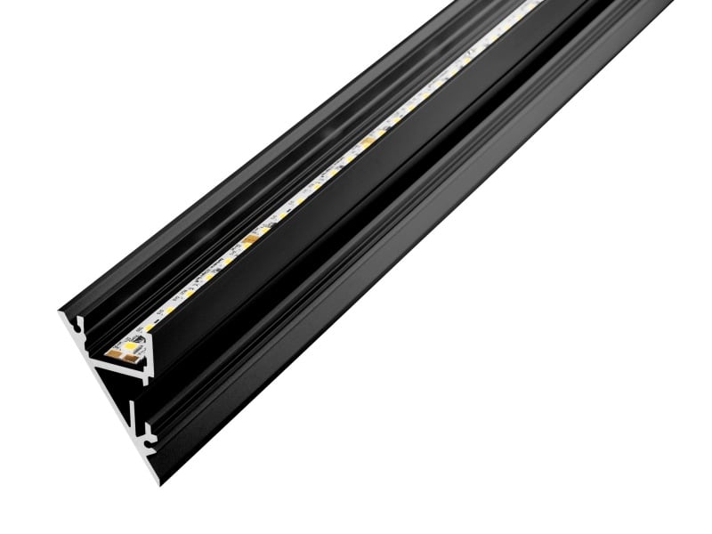 BARTHELME - BARdolino Walllight 2.0 Profil Aluminium pulverbeschichtet RAL 9005 23,3x37,1 mm 2010 mm