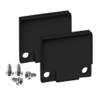 BARTHELME - BARdolino hoch Endkappen Aluminium pulverbeschichtet RAL9005 18,4x19,7 mm 3 mm 2 Stück