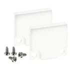 BARTHELME - BARdolino hoch Endkappen Aluminium pulverbeschichtet RAL9010 18,4x19,7 mm 3 mm 2 Stück