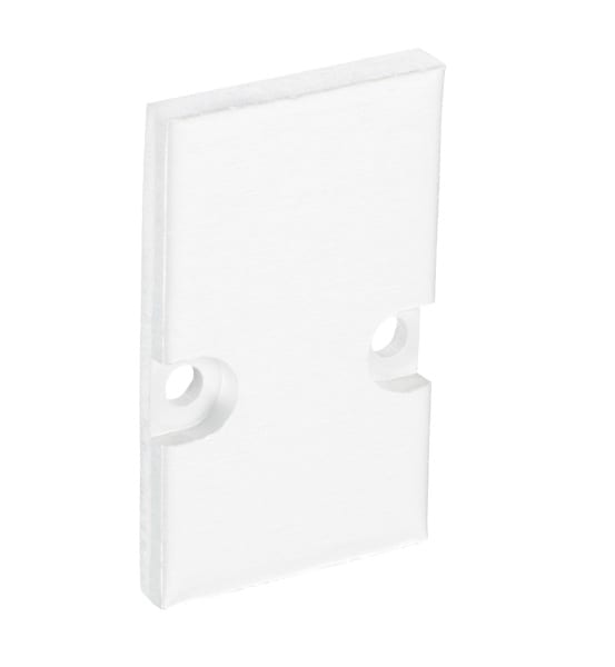 BARTHELME - BARdolino H Endkappenset Aluminium pulverbeschichtet RAL 9010 18,4x30x2 mm