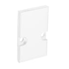 BARTHELME - BARdolino H Endkappenset Aluminium pulverbeschichtet RAL 9010 18,4x30x2 mm