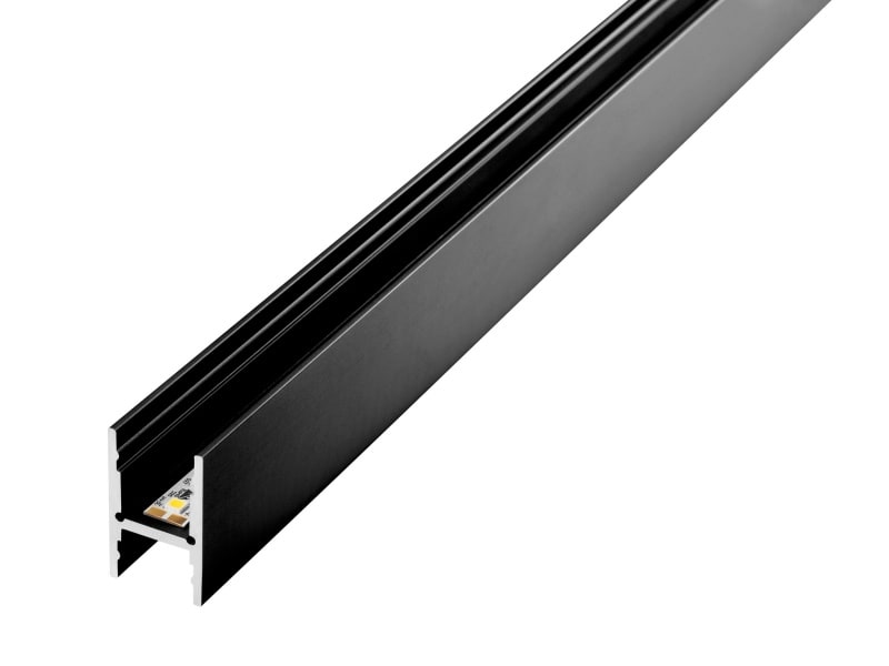 BARTHELME - BARdolino H Profil Aluminium pulverbeschichtet RAL 9005 18,4x30 mm 5030 mm