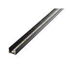 BARTHELME - BARdolino flach Profil Aluminium pulverbeschichtet RAL9005 18,4x13 mm 3020 mm