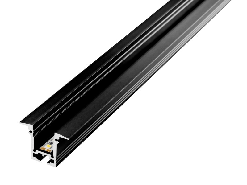 BARTHELME - BARdolino T Profil Aluminium pulverbeschichtet RAL 9005 35x25 mm 2010 mm