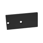 BARTHELME - BARdolino Muro Endkappenset Aluminium pulverbeschichtet RAL 9005 18,4x37,1x2 mm