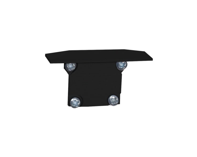 BARTHELME - BARdolino T Endkappe kurz Aluminium pulverbeschichtet RAL 9005 35x25x10 mm