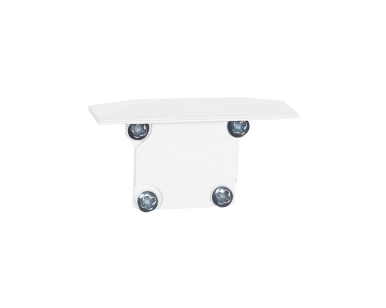 BARTHELME - BARdolino T Endkappe kurz Aluminium pulverbeschichtet RAL 9010 35x25x10 mm