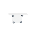 BARTHELME - BARdolino T Endkappe kurz Aluminium pulverbeschichtet RAL 9010 35x25x10 mm