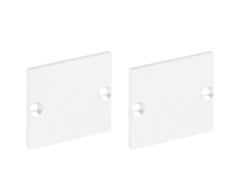 BARTHELME - CATania 3030 Endkappen Aluminium pulverbeschichtet RAL9010 30x30 mm 2 mm 2 Stück