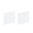 BARTHELME - CATania 3030 Endkappen Aluminium pulverbeschichtet RAL9010 30x30 mm 2 mm 2 Stück