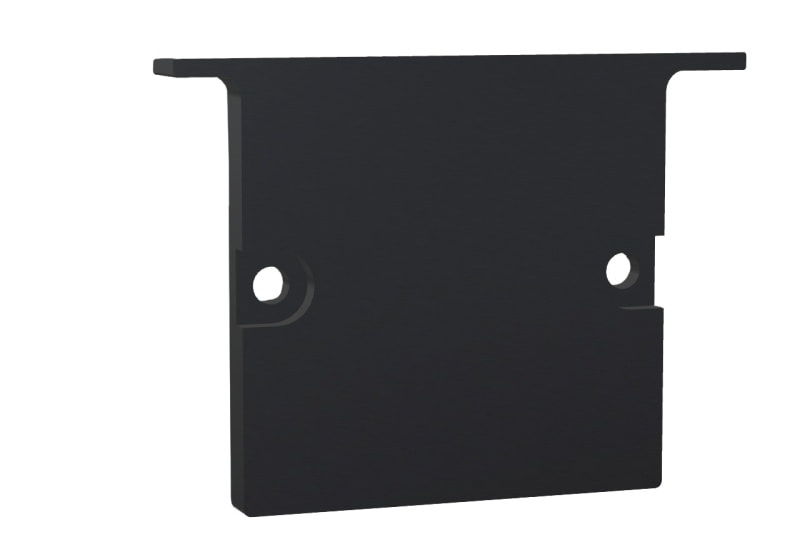 BARTHELME - CATania 3030 T Endkappen Aluminium pulverbeschichtet RAL9005 40x30x7 mm 2 Stück
