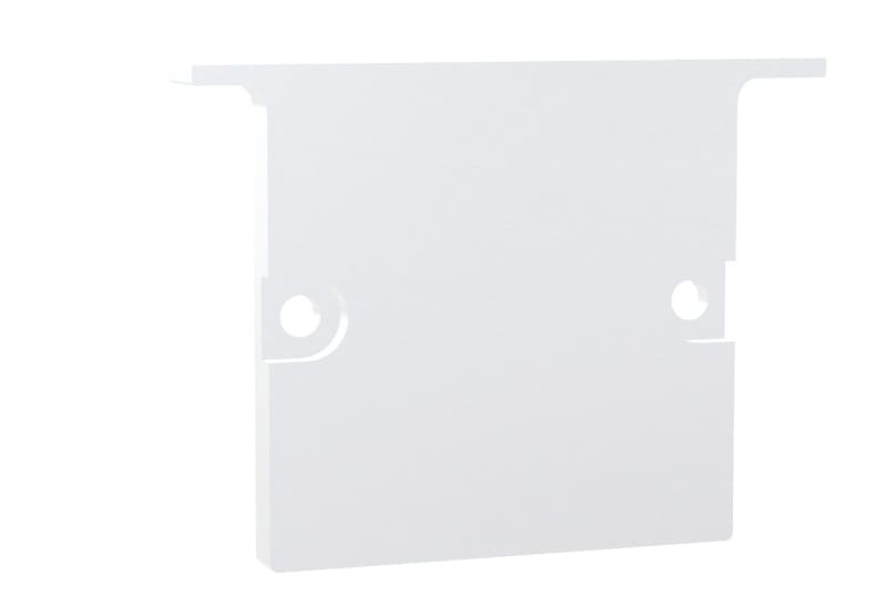 BARTHELME - CATania 3030 T Endkappen Aluminium pulverbeschichtet RAL9010 40x30x7 mm 2 Stück