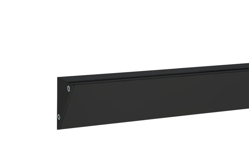 BARTHELME - BARdolino Walllight 2.0 Endkappenset Aluminium pulverbeschichtet RAL 9005 23,3x37,1x2 mm