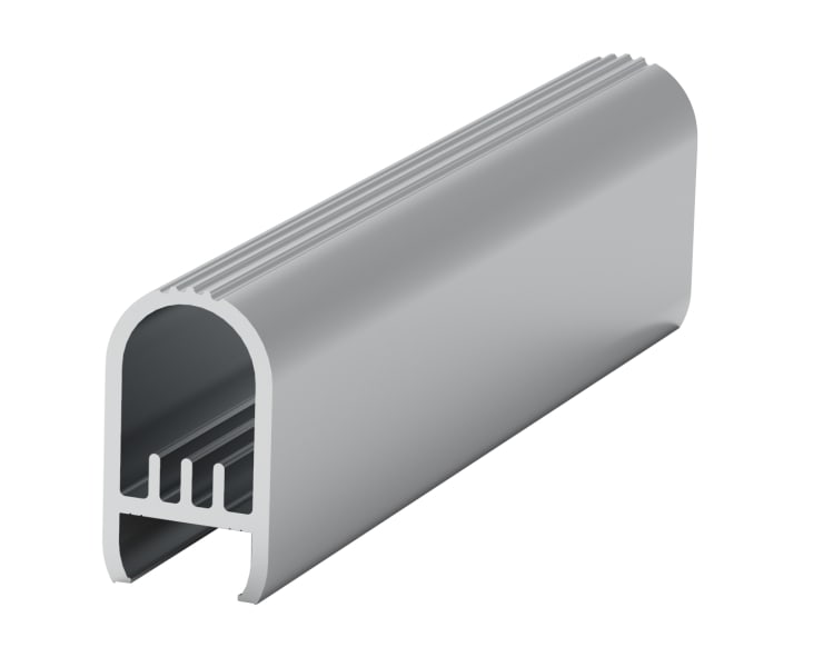BARTHELME - Napoli 15 KP Kleiderbügelprofil Aluminium eloxiert natur 15x26,23 mm 2000 mm