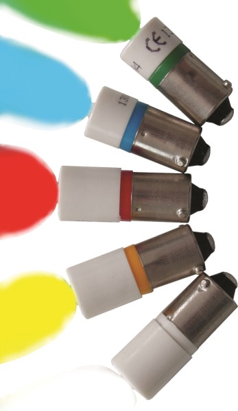 BENEDIKT&JAEGER - Leuchtdiode blau, Sockel BA9s I =4mA P =0,9W 200-250V AC/DC