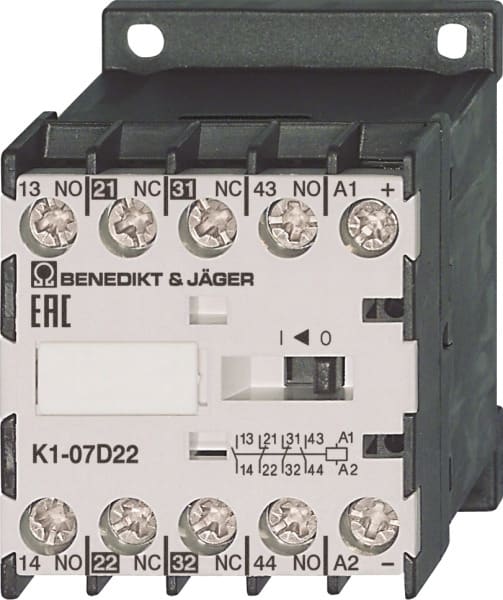 BENEDIKT&JAEGER - Mini-Hilfsschütz 4S 220-230V 50Hz 240V 60Hz