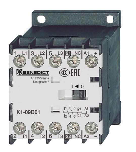 BENEDIKT&JAEGER - Mini-Schütz 4kW 3~400V 24V= DC