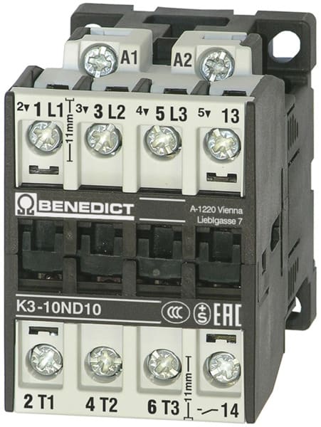 BENEDIKT&JAEGER - Schütz 4kW 3~400V 220-240V 50Hz 240V 60Hz