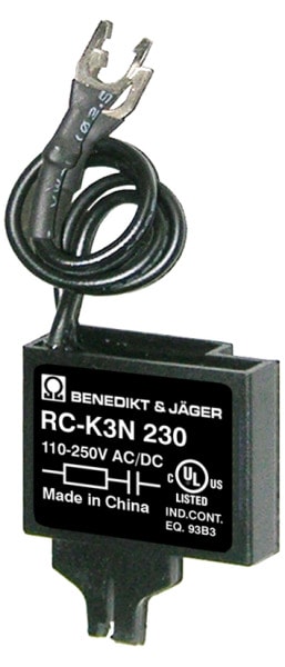BENEDIKT&JAEGER - RC-Kombination für Schütze K3-07...74, 110-230V ACDC aufstec