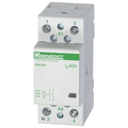 BENEDIKT&JAEGER - Installationsschütz 40A, 220-240V 50Hz, 230-264V 60Hz