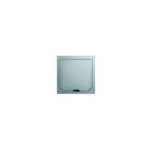 ABL-SURSUM - Abdeckung mit Klappdeckel Edelstahl-Optik matt, 94 x 94 mm