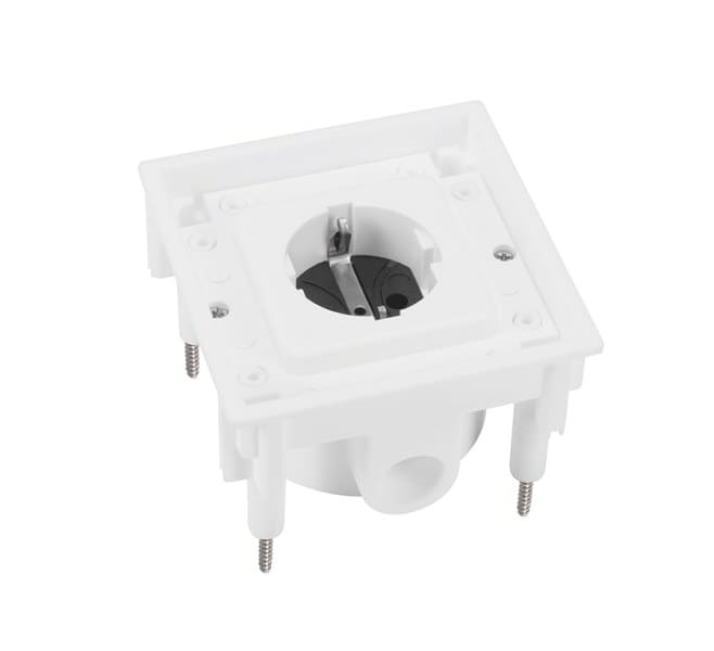ABL-SURSUM - Flächenbündige SCHUKO Einbausteckdose, weiß