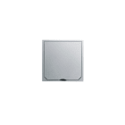 ABL-SURSUM - Abdeckung mit Klappdeckel Edelstahl-Optik matt, 112 x 112 mm