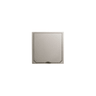 ABL-SURSUM - Abdeckung mit Klappdeckel Platin-Optik matt, 112 x 112 mm