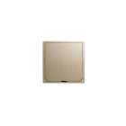 ABL-SURSUM - Abdeckung mit Klappdeckel Messing-Optik matt, 112 x 112 mm