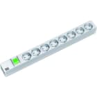 BACHMANN - 19'' 1HE 8xCEE7/3 1xSchalter 2,0m CEE7/7