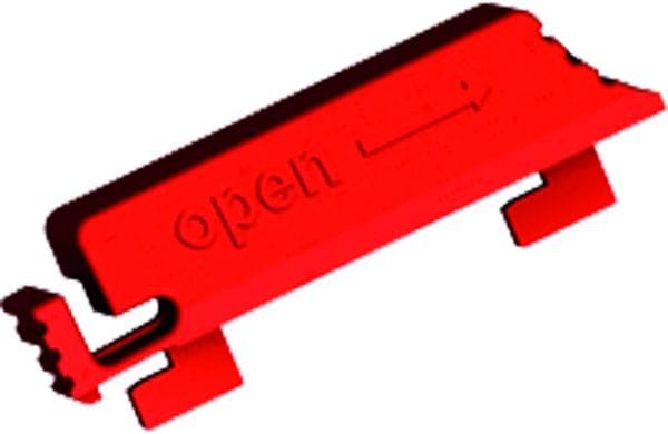 BACHMANN - Verriegelungslaschen rot f. IE C C13 VPE 12 St.