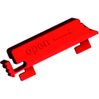BACHMANN - Verriegelungslaschen rot f. IE C C13 VPE 12 St.