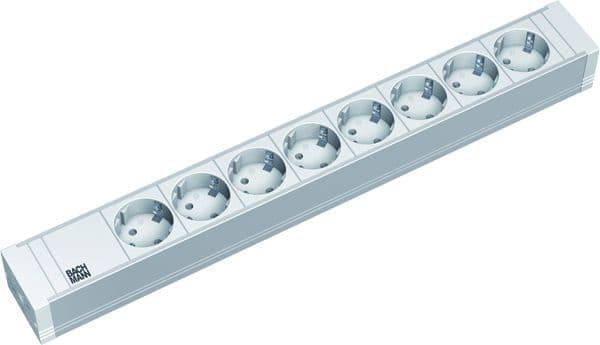 BACHMANN - 19'' 1,5HE PVC 8xCEE7/3 2,0m CEE7/7