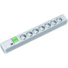 BACHMANN - 19'' PVC 7xCEE7/3 1xSchalter Strom 2,0m CEE7/7
