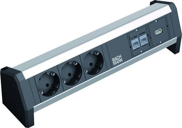 BACHMANN - DESK 3xCEE7/3 2xCAT6A 1xUSB