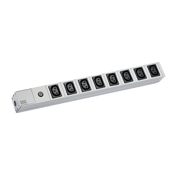 BACHMANN - 19'' 1HE 8xC13 1xSicherung 10A Strom 2,0m CEE7/7