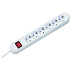 BACHMANN - SMART 6xCEE7/3 1xSchalter 1,5m CEE7/7, ws