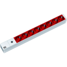 BACHMANN - 19'' 1HE 8xCEE7/3 rt 2,0m IEC C14