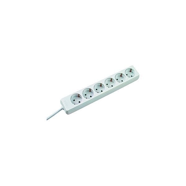 BACHMANN - SELLY 6xCEE7/3 weiß Strom 1,5m CEE7/7