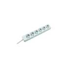 BACHMANN - SELLY 6xCEE7/3 weiß Strom 1,5m CEE7/7