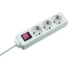 BACHMANN - SELLY 3xCEE7/3 weiß Strom 1,5m CEE7/7