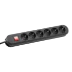 BACHMANN - SMART 6xCEE7/3 sw 1xSchalter Strom 3,0m CEE7/7