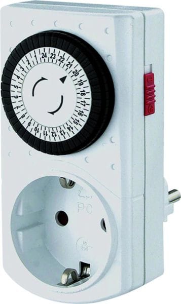BACHMANN - Mini Timer mechanisch 24h. weiß