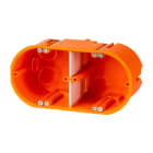 F-TRONIC - Hohlwandgerätedose 2x massiv 2-fach ø 68, t=60mm