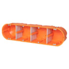 F-TRONIC - Hohlwandgerätedose 4x massiv 4-fach ø 68, t=60mm